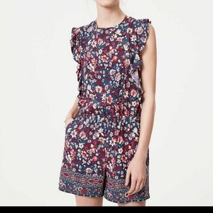 Floral Flutter Sleeve Romper